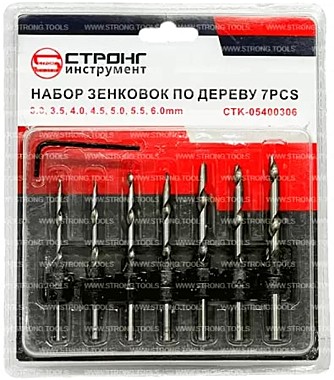 СТК-054 Набор зенковок по дереву 7шт.