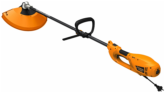 Коса эл. CARVER TR-1500S, (разъемн. прям. штанга, нож 3 зуб., леска 2,4, ТН 3343 ) 