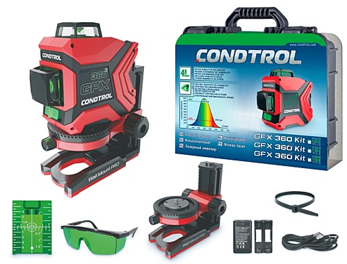 Лазерный нивелир CONDTROL GFX360-3 KIT