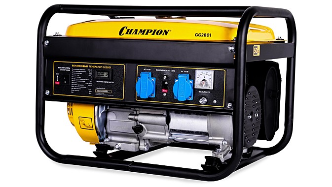 Генератор CHAMPION GG2801 (2.8/3.0 кВт OHV 7лс 15л 39кг)